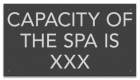 State Pool Sign - Spa Capacity - Montana Compliant