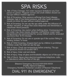 State Pool Sign - Spa Rules - Georgia Compliant