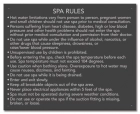 State Pool Sign - Spa Rules - Maine Compliant