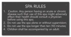 State Pool Sign - Spa Rules - Missouri Compliant