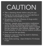 State Pool Sign - Spa Rules - Montana Compliant