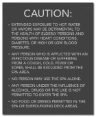 State Pool Sign - Spa Rules - Nevada Compliant