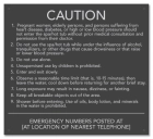 State Pool Sign - Spa Rules - North Carolina Compliant
