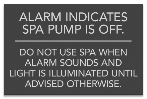 State Pool Sign - Spa Rules