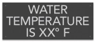 State Pool Sign - Water Temperature - Wisconsin Compliant