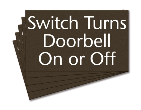 Switch Doorbell Sign - 5 Pack
