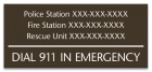 Tennessee Emergency Contacts Sign