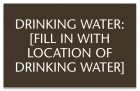 Texas Drinking Water Location Sign
