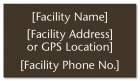 Texas Emergency Phone Location Sign
