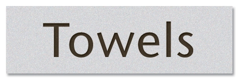 Towels - Recycling Signs