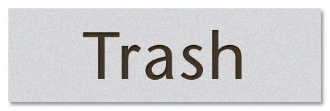 Trash - Recycling Signs