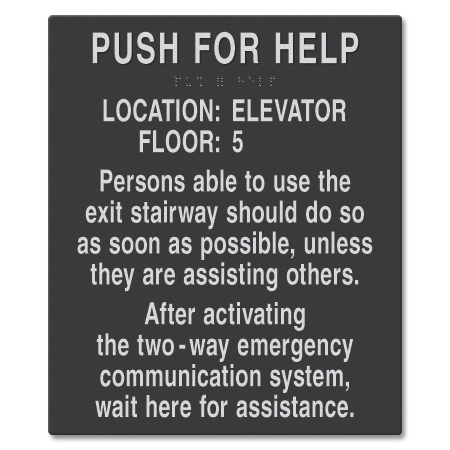 Two-Way Communication Information Sign