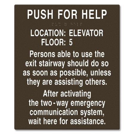 Two-Way Communication Information Sign