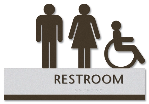 Unisex Sign w/ Male, Female & ISA Symbols