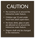 Utah Interactive Water Feature Caution Sign