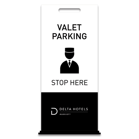 Valet Parking Free-Standing Floor Sign