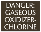 Virginia Danger Gaseous Chlorine Sign