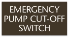 Virginia Emergency Pump Cut-Off Switch Sign