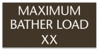 Virginia Maximum Bather Load Sign