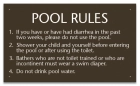 Virginia Pool Rules Sign