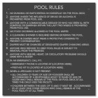 Washington Pool Rules Sign