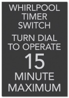 Whirlpool Timer Sign