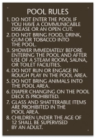 Wisconsin Pool Rules Sign