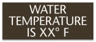 Wisconsin Water Temperature Pool Sign