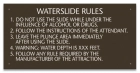 Wisconsin Waterslide Rules Sign