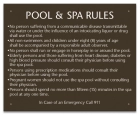 Wyoming Pool & Spa Rules Sign