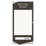 2-Line Room Sign w/Window & Sliding Panel