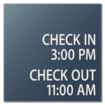 6-Line General Information Sign