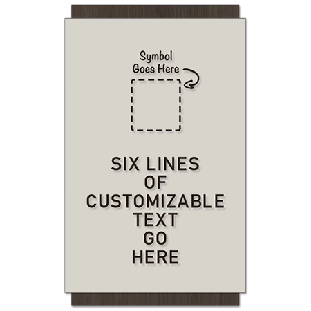 6-Line General Information Sign w/Symbol
