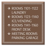 8-Line Directional Sign