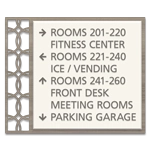 8-Line Directional Sign