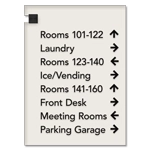 8-Line Directional Sign