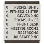 8-Line Directional Sign