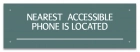 Accessible Phone Location Sign
