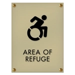 Area of Refuge Sign - Dynamic ISA Symbol