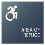 Area of Refuge Sign - Dynamic ISA Symbol
