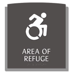 Area of Refuge Sign - Dynamic ISA Symbol