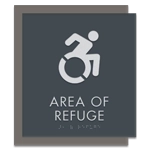 Area of Refuge Sign - Dynamic ISA Symbol