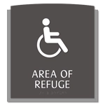 Area of Refuge Sign - ISA Symbol