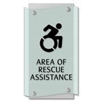 Area of Rescue Assistance Sign - NYC Compliant
