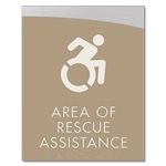 Area of Rescue Assistance Sign - NYC Compliant
