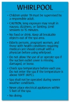 British Columbia Whirlpool Rules Sign