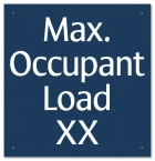 California Pool Capacity Sign