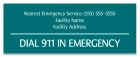 Delaware Pool Emergency Phone Sign