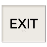"Exit" Egress Sign - CA Compliant