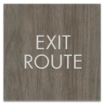 "Exit Route" Egress Sign - CA Compliant